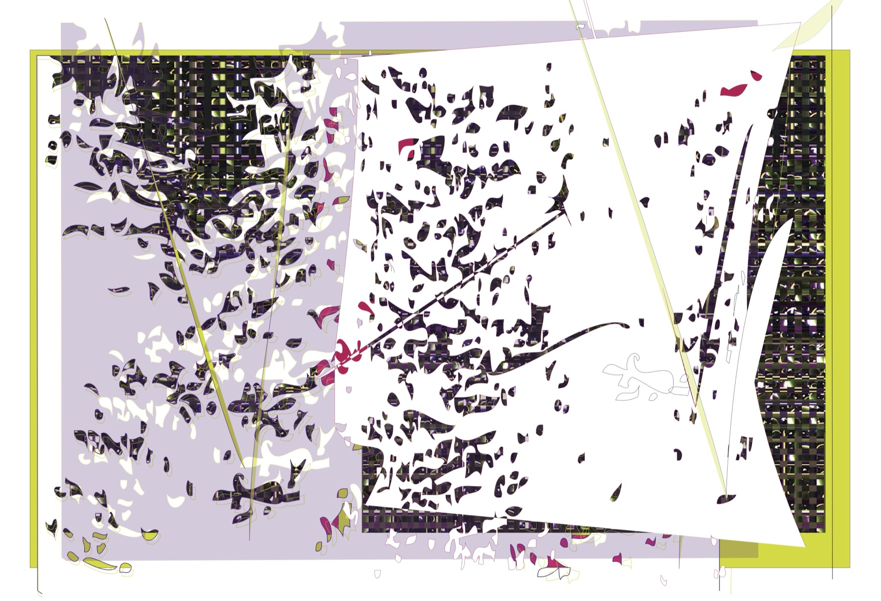 Lattice thin film artwork by Anne Bown-Crawford